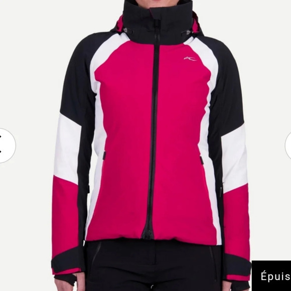 Kjus Women's Acrux Ski hooded Winter Snow Coat Jacket size 38 - Picture 13 of 16